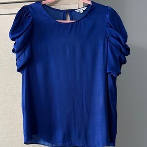 Naked Zebra Royal Blue Blouse size M